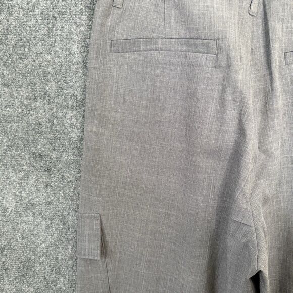 A New Day Tapered Dress Pants Gray Women Sz 8 Cargo Pockets High Rise NWT - Picture 12 of 16